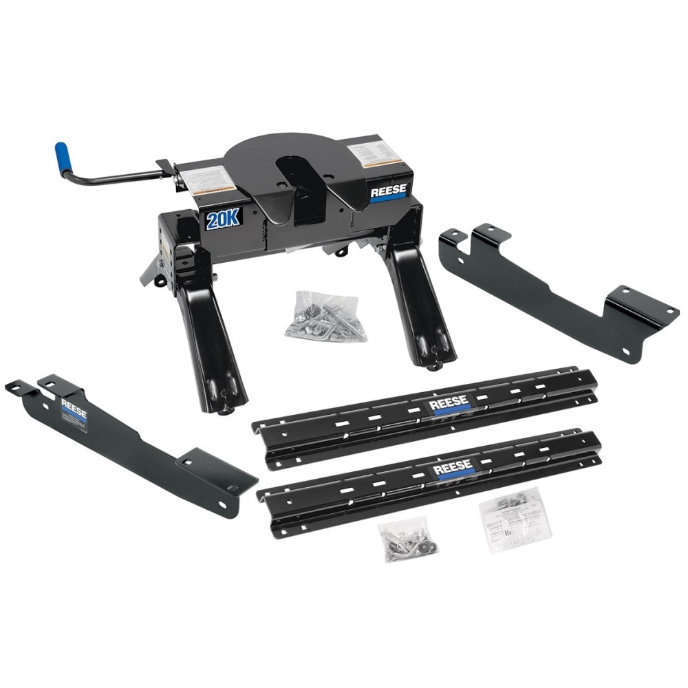 Reese Outboard Quick Install Rail Kit and 20K 5th Wheel Hitch